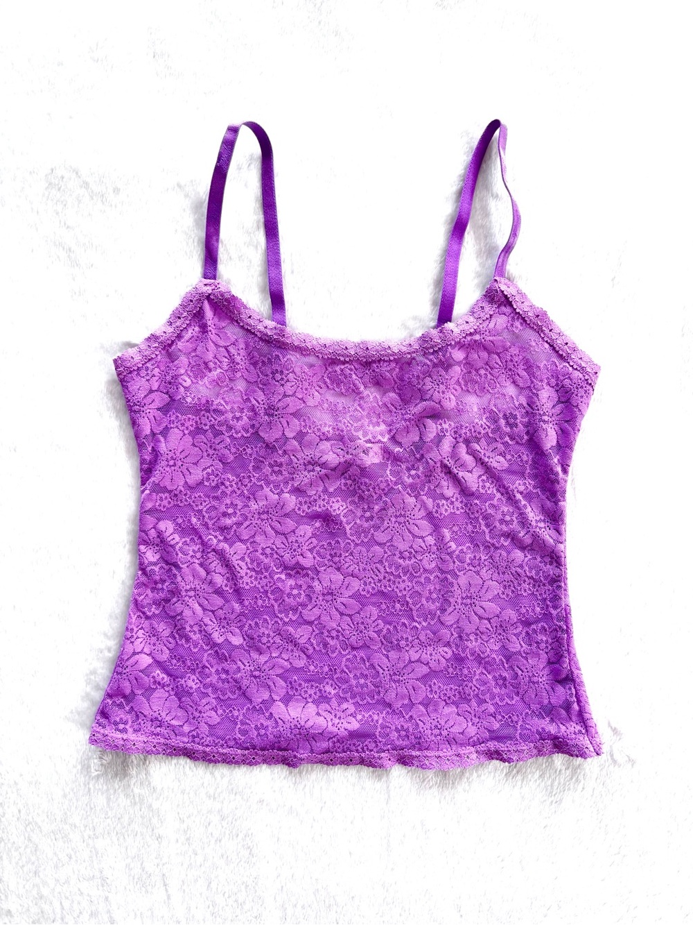 PINK Victoria's Secret Lace Stretch Camisole, Purple Pink, Size XS